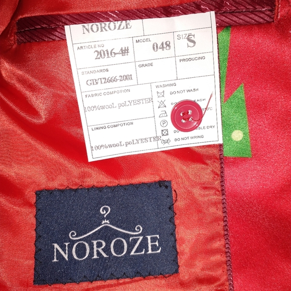 NOROZE MEN SLIM-FIT SANTA SUIT - Picture 4 of 11